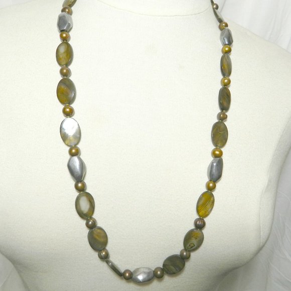 Simon Sebbag Hematite & Tiger Eye Necklace - Picture 2 of 6
